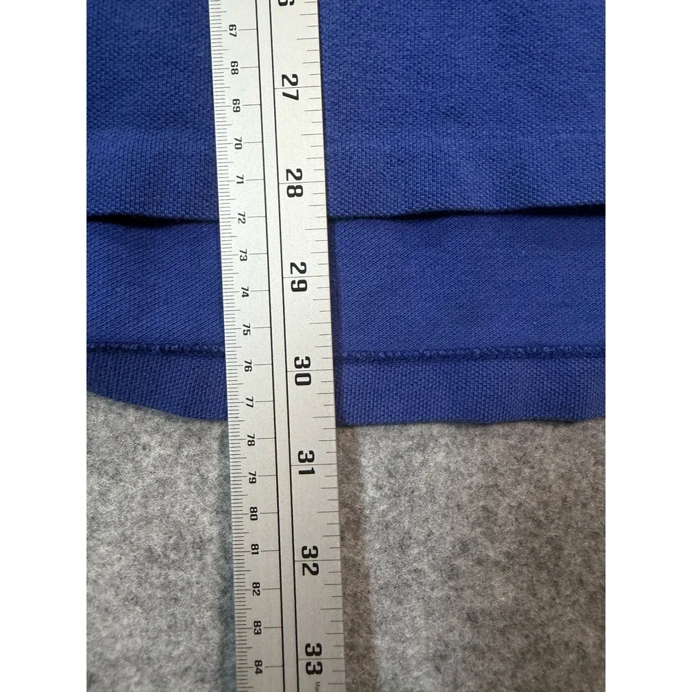 Polo Ralph‎ Lauren Mens XL Blue Pique Short Sleeve Pony Logo Polo Preppy Shirt